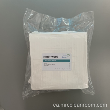 MWIP-W609 68gsm White Cellulose Polyester Wipes